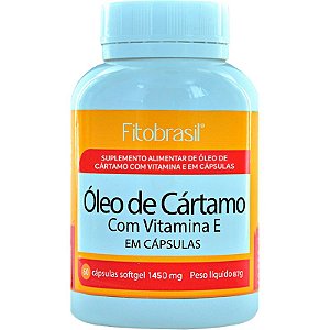 Óleo de Cártamo com vitamina E - 60 cáps