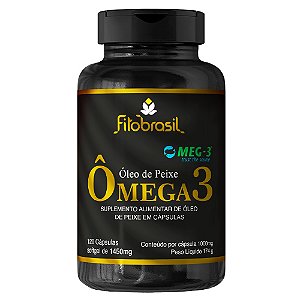 Ômega 3 - Óleo de Peixe - 120 caps 1000 mg