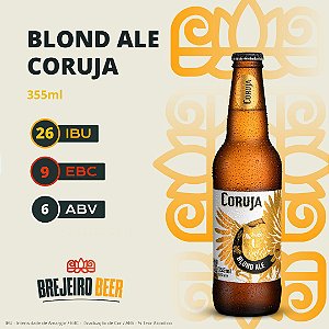 CERVEJA BLOND ALE CORUJA - 355 ML