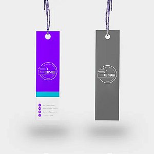 Tag Personalizada 250g - 23x88mm - 4x1