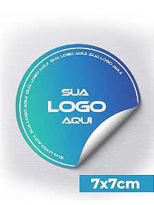 Etiquetas Personalizadas 7x7cm - Corte Redondo
