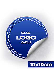 Etiquetas Personalizadas 10x10cm - Corte Redondo