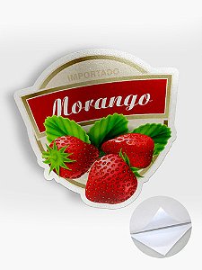 Rótulo em BOPP Perolado Branco 7x7cm