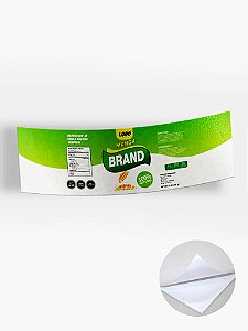 Rótulo em BOPP Perolado Branco 30x10cm