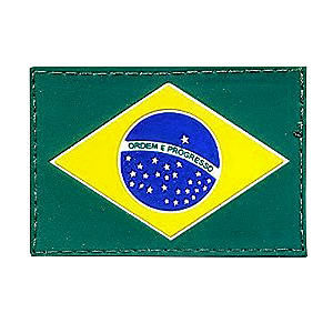 Emborrachado Bandeira do Brasil Colorida