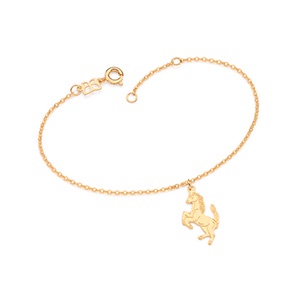 Pulseira Com Pingente Cavalo Ajustável Rommanel