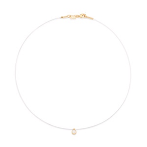 GARGANTILHA FIO DE NYLON COM ZIRCONIA  DE 4 MM  PO