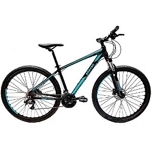 Bicicleta Rocker HD Aro 29 MTB Preto Com Azul