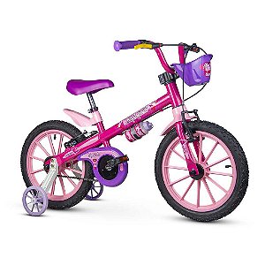Bicicleta Infantil Top Girls Rosa Aro 16 Nathor