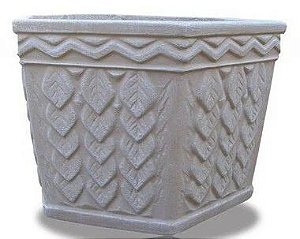 Vaso Sextavado Médio - 42 cm