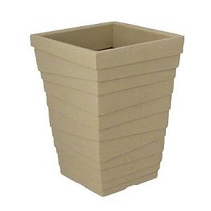 Vaso Coluna Quadrado Degrau Médio - 50 cm