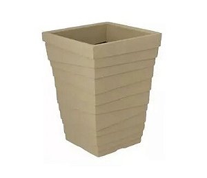 Vaso Coluna Quadrado Degrau Pequeno - 38 cm