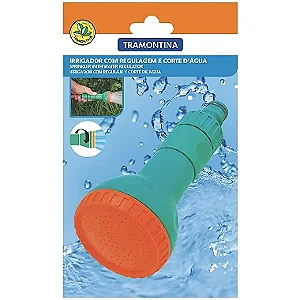 Irrigador para Engate Rápido Tramontina com Regulagem e Corte D'Água Jato tipo Chuveirinho