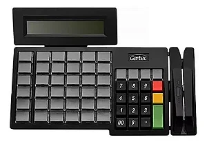 Teclado Programável Gertec Tec 55 Display Cartão Usb Lcm23