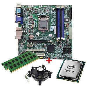 Kit Placa Mãe Upgrade – IPM Q57 STI + Processador Intel Core i5 1156+ Cooler + 4GB DDR3 RAM