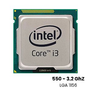 Processador Intel Core i3-550 3.2 GHz – Primeira Geração Socket LGA 1156 (Retirado de Máquinas em Funcionamento)