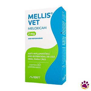Suplemento Anti-Inflamatório Mellis Vet Cães 2,0mg 10 Comprimido Avert
