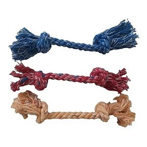 Brinquedo Mordedor Corda Dental Bone para Cães - Grande - Tudo Pet