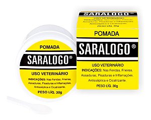 Saralogo 30g Pomada Antisséptica Cicatrizante Cães E Gatos Tratamento de Pele