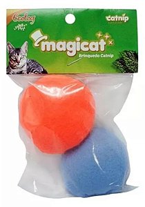 Brinquedo Bolinha de Feltro Com Catnip para Gatos - 2 Unid - PetYou