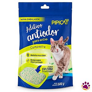 Aditivo Antiodor Para Areia Sanitária Higiênica Pipicat Campestre para Gatos - 500g - Kelco