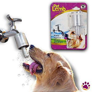 Bebedouro Adaptador Automático Para Torneira - Lambe-Lambe - Cachorros e Gatos - Furacão Pet