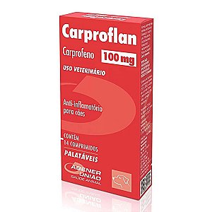 Anti-inflamatório Carproflan 100mg para Cães - 14 Comprimidos Palatáveis - Agener União