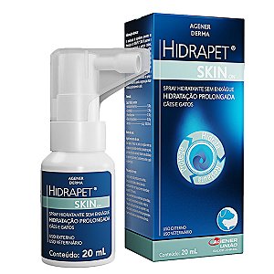 Spray Hidratante Hidrapet Skin On Hidratação Prolongada para Cães e Gatos - 20mL - Agener União