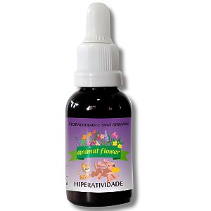 Floral em Gotas Hiperatividade para Cães e Gatos - 30ml - Animal Flower