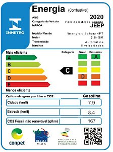 1352334448 - WRANGLER SAHARA 4PT 2.0 GAS.AT8 - 2020