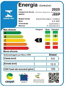 1352334453 - GRAND CHEROKEE LIMITED 3.6 GAS. AT8 - 2020