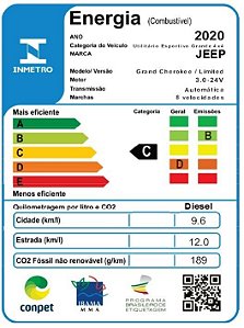 1352334454 - GRAND CHEROKEE LIMITED 3.0 DIESEL AT8 - 2020