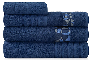 Jogo de Toalha 05 peças - Diamante - Teka