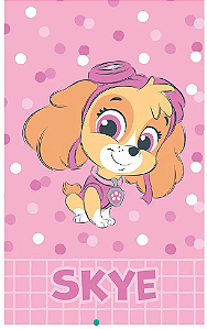 Toalha de banho Rosa - Patrulha Canina Skye - Döhler