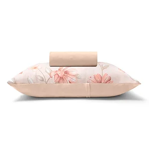 Jogo de Lençol - Coral Jania Malha Buettner - QUEEN