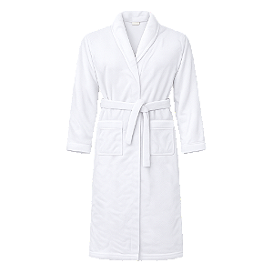 Roupão Feminino Jacquard Adele Microfibra Buettner - BRANCO - M