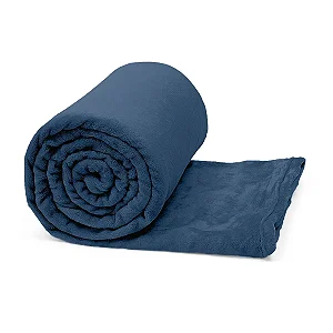 Manta Microfibra Flannel Confort Buettner - Azul - QUEEN