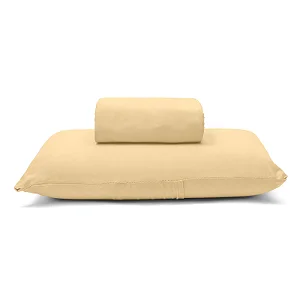 Jogo de Lençol Malha Basic Liso Buettner - AMARELO - SOLTEIRO