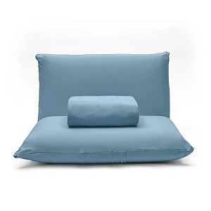Jogo de Lençol Malha Basic Liso Buettner - AZUL - CASAL
