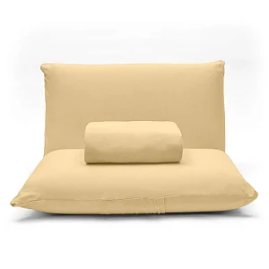 Jogo de Lençol Malha Basic Liso Buettner - AMARELO - CASAL