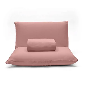 Jogo de Lençol Malha Basic Liso Buettner - ROSA PASTEL - CASAL