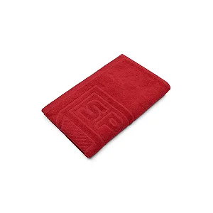 Toalha Social Futebol Jacquard São Paulo Buettner - ROSTO - VERMELHA