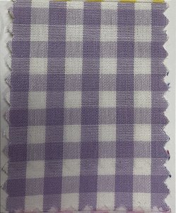 Tecido Tricoline Xadrez 9 XM Lilás Fio Tinto 100% Algodão