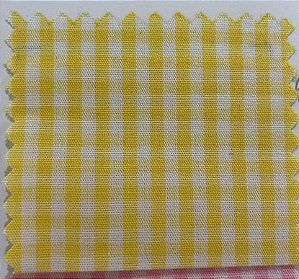 Tecido Tricoline Xadrez 8XM Amarelo Fio Tinto 100% Algodão
