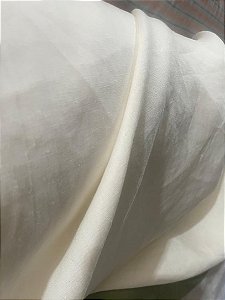 Linho Puro Cor Off-White com 2,80 m de Largura 100% Linho