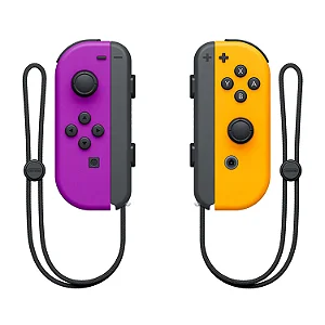 Controle Switch Joycon Roxo e Laranja