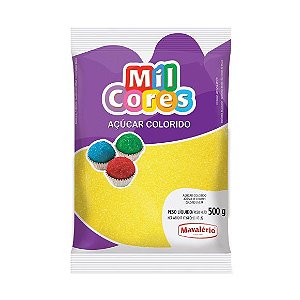 Açúcar Colorido Amarelo Mil Cores 500gr