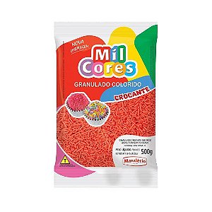 Granulado Crocante Vermelho - 500 Gr