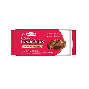 COBERTURA CONFEITEIRO SABOR CHOCOLATE AO LEITE MAVALÉRIO - 1,01kg