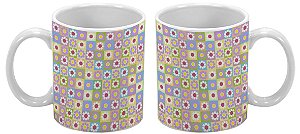 Caneca Especial 300ml Florzinhas Coloridas - 1 unidade